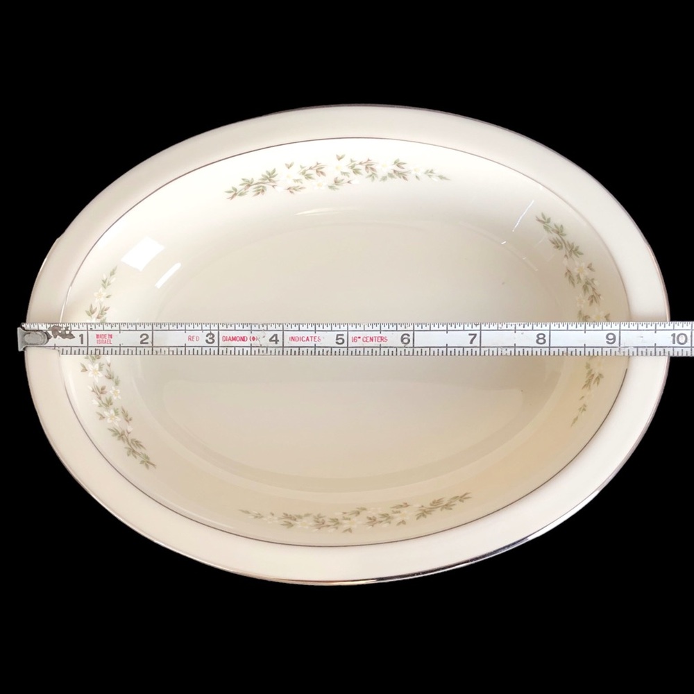 Lenox Brookdale Bone China Oval Serving Vegetable Bowl 9-3/4" MINT - Picture 7 of 7